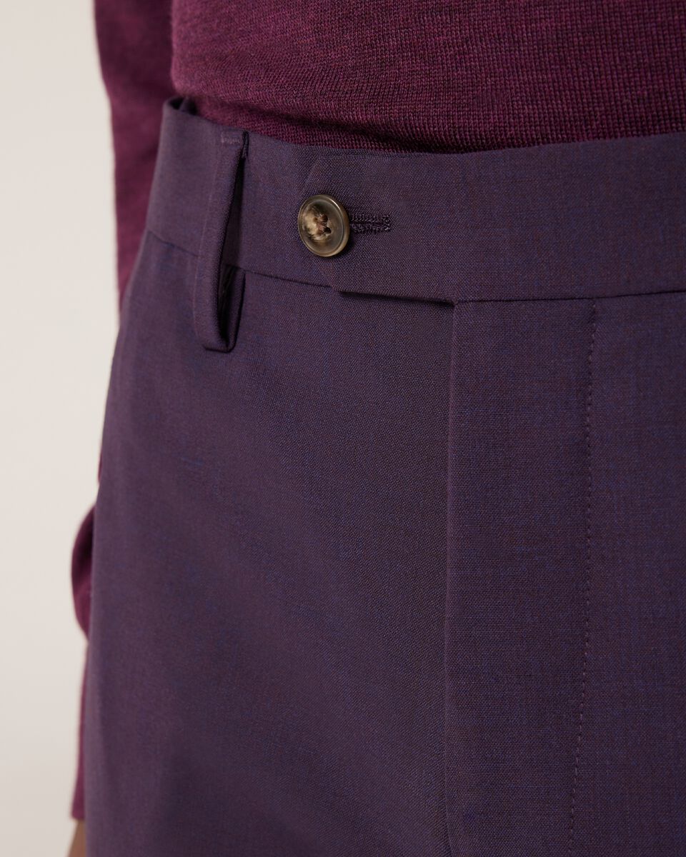 Slim Stretch Wool Blend Tailored Pant, Grape, hi-res